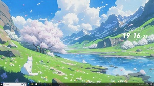 动漫风景AI插画-桌面主题