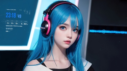 4K清纯高冷电竞女孩