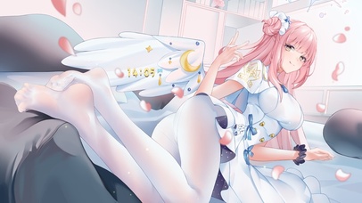 4K可爱白丝美少女