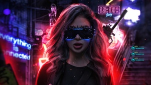 赛博朋克美女特工