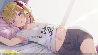 居家躺平少女主题