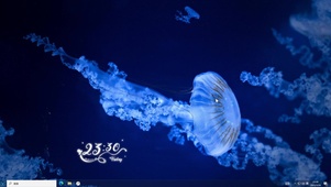 在海底世界遇见水母