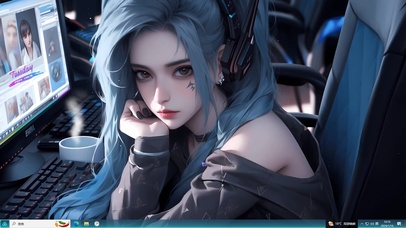 4K电竞女神金克斯主题