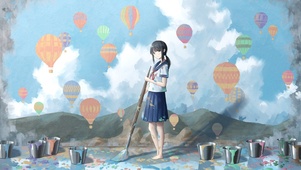 彩绘少女