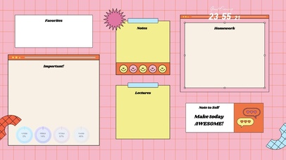 4k高清简约分区桌面