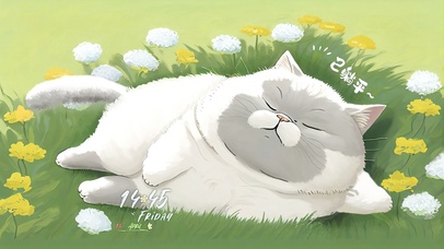 4K躺平的英短喵（解压、护眼）