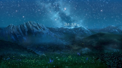 治愈唯美山顶夜晚星空美景