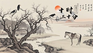 水墨画卷