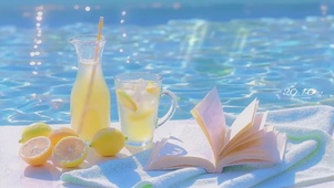 泳池旁的柠檬书香