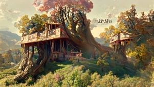 唯美树间小屋