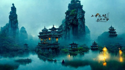 4K唯美治愈中国风山水