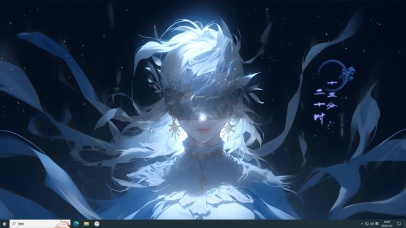 唯美国风蒙眼美女