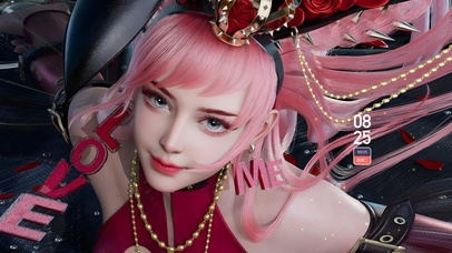 4k可爱粉色女孩