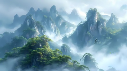 4k云雾青山缥缈