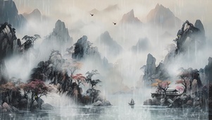 古风意境山水