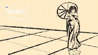 撑着油纸伞的女孩