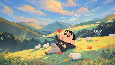 山皮悠闲的小新