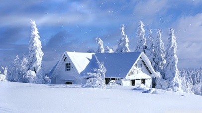 风景 冬天 雪  动态壁纸