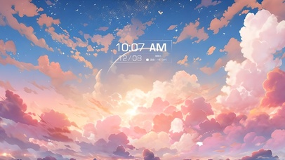 粉红色的天空