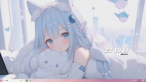 可爱女孩桌面主题