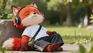 慵懒瞌睡小狐狸