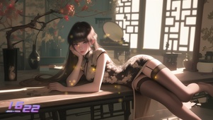 斜阳与归燕齐向她投下柔情