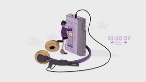 听音乐的女孩