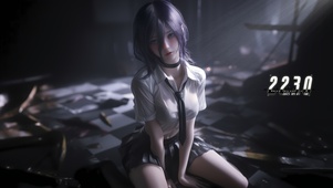 废墟少女