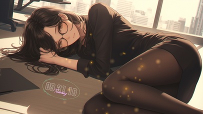 桌面上的美女之昨夜的酒