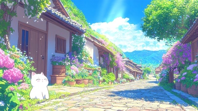 沐浴阳光的猫咪