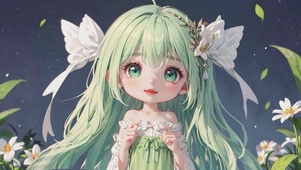 快乐的小女孩