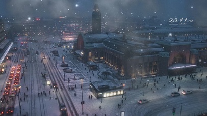 0459-冬天的城市