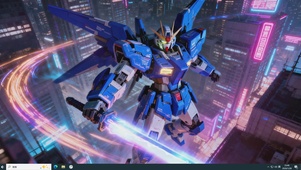 4k炫酷蓝色高达