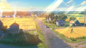 夕阳场景