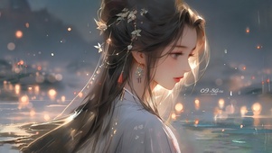 4K唯美古风汉服国风美女