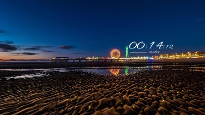 夜空下的摩天轮