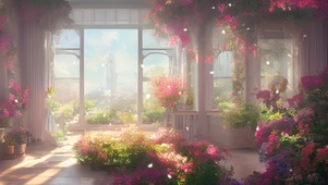 开满鲜花的房间