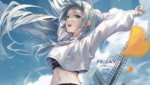 夏日风情女孩