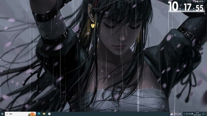 扎头发的酷美性感女人半身照插画