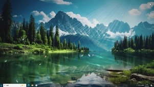 镜湖雪峰-桌面主题