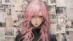 复古旧漫画报美女