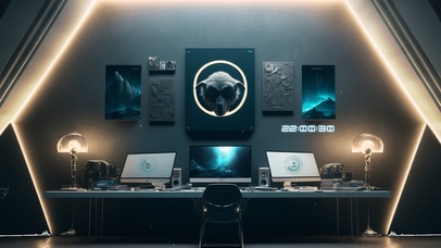 4K炫酷科幻房间