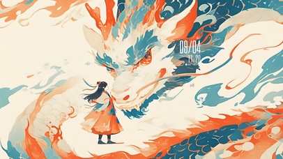 国潮龙和少女（非主题）