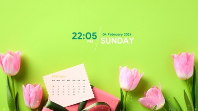 4k简约郁金香桌面