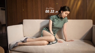 沙发上的旗袍女孩【超高清】