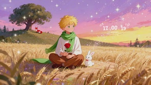 浪漫星空麦田小王子