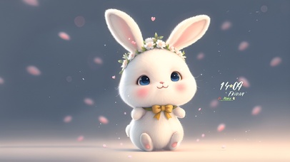 4k甜美可爱小兔