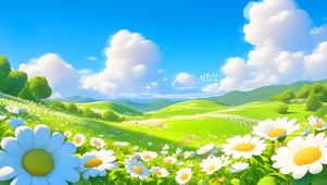 自由阳光草地