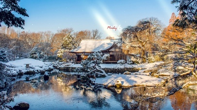 唯美治愈古风庭院