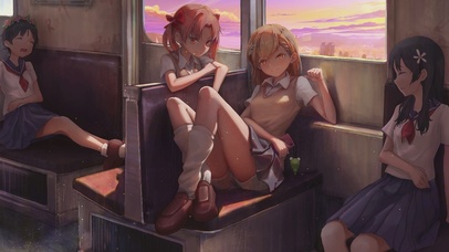 4K火车上的少女